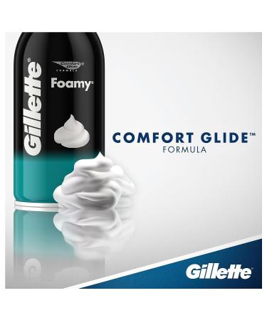 Gillette Foamy Shaving Cream Sensitive Skin 11oz - Pack of 12 - Buy Online on GoSupps.com