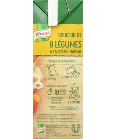 Knorr Sweet Soup of 8 Vegetables with Fresh Cream 1 L - Pack of 4 - Buy Online on GoSupps.com