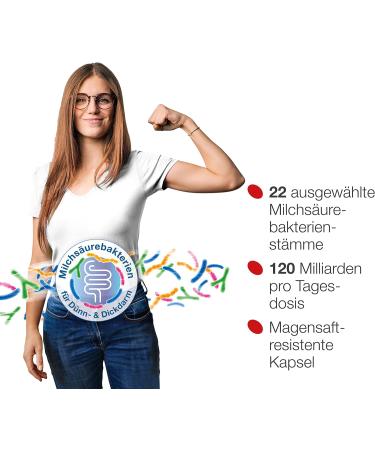 Darmflora Plus Select Intensive | Dr. Wolz | High-Dose Bacterial Cultures + Vitamins B6 & B12 | Healthy Mucous Membranes | 80 Capsules - Buy Online on GoSupps.com