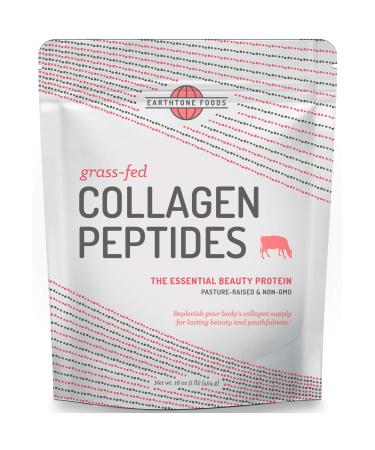 Earthtone Foods Grass-Fed Collagen Peptides Unflavored 16 oz (454 g)