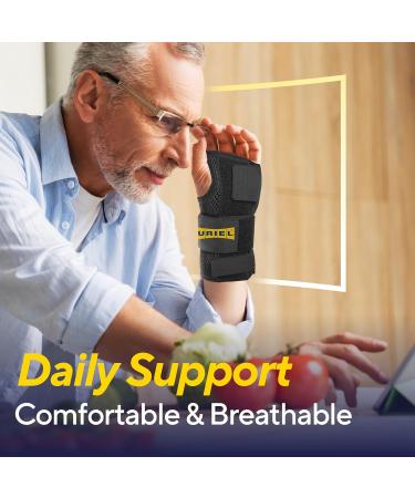 URIEL Adjustable Wrist Brace for Carpal Tunnel Relief | Night Support & Tendonitis Wrist Guard - International Shipping Available - Buy Online on GoSupps.com