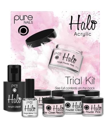 Halo By Pure Nails Acrylic Trial Kit Powder/Liquid Mega Bond