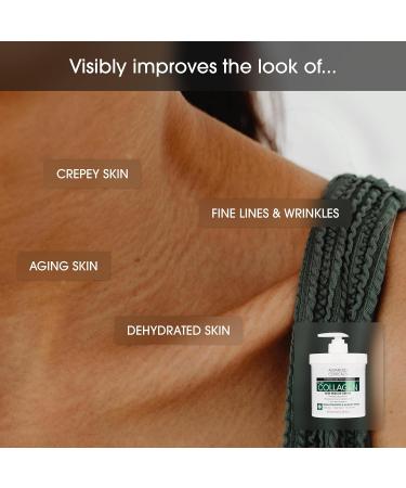 Advanced Clinicals Hyaluronic Acid Moisturizer + Fragrance Free Collagen Cream Face Moisturizer & Body Lotion 2pc Skincare Set For Women & Men Helps Reduce Appearance Of Crepey Skin & Dry Skin 2pc Collagen + Hyaluronic Aci  - Buy Online on GoSupps.com