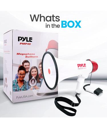 Pyle Megaphone Speaker PA Bullhorn - Powerful Sound Projection for Events and Crowd Control - Buy Online on GoSupps.com