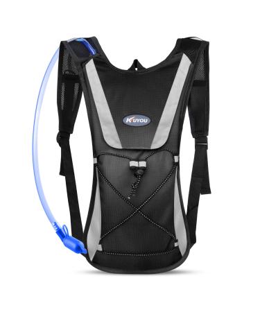 Hydration Pack with 2L Hydration Bladder Lightweight Insulation Water Rucksack Backpack Bladder Bag Cycling Bicycle Bike/Hiking Climbing Pouch Black