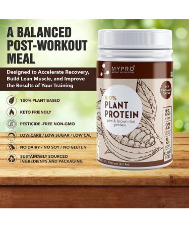 Buy My.pro Sp.ort Plant Protein Powder - 23g Vegan Protein 22 Vitamins & Minerals Chocolate Flavor (1000g) - International Shipping Available - Buy Online on GoSupps.com