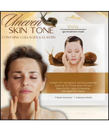 Snail Mucin Facial Sheet Mask - Korean Skincare | Hydrating Anti-Aging Detox Mask for Glowing Skin & After Sun Care - Buy Online on GoSupps.com