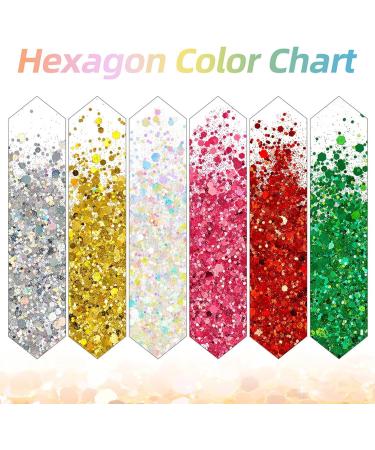  Ahuuen Glitter Face Gel 6 Colours Makeup Stick | Hair Glitter For Festivals Parties Halloween Carnivals Musical Events Christmas Themes - Buy Online on GoSupps.com