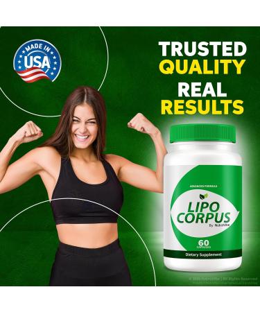 NutraVibe Lipo Corpus - Official Formula for a Fit and Healthy Body All-Natural Ingredients to Support Energy and Overall Health Premium LipoCorpus Pastillas Reviews (60 Capsules) - Buy Online on GoSupps.com