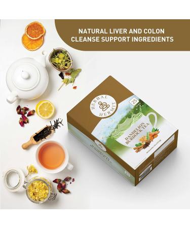 Dandelion Root Tea with Burdock & Ginger - Liver and Colon Cleanse (100 Tea Bags) - Buy Online on GoSupps.com