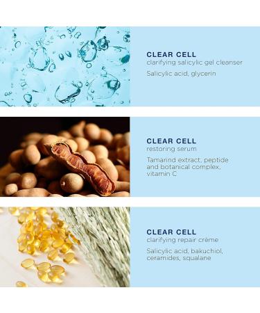 IMAGE Skincare Clear Cell 3-Step Regimen Set - Clear Pores & Healthy Skin | Holiday Limited Edition - 3.2 oz - Buy Online on GoSupps.com