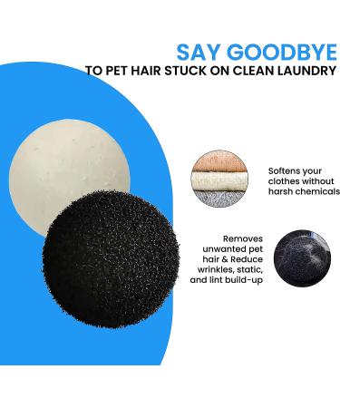 Ultimate Laundry Softener and Pet Hair Removal Balls Set - Wool Dryer Balls for Softening Clothes and Pet Hair Removal - Pack of 2 (6 balls each) - Buy Online on GoSupps.com