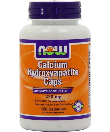 Now Foods Calcium Hydroxyapatite 120 Capsules - Bone Health Support - Buy Online on GoSupps.com