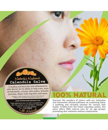 Kimberlys Kupboard Calendula Super Salve 112ml - Natural Herbal Balm for Dry Skin Bug Bites & Itch Relief - Chemical-Free Multipurpose Soothing Solution - Buy Online on GoSupps.com