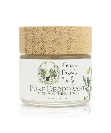 Green Forest Lady - Pure  Organic Deodorant for Women and Men  Aluminum-Free Deodorant  Paraben-Free  Vegan  Lavender Vanilla  Natural  Stay Fresh All Day - 2 FL OZ/59.15 ML