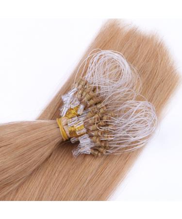 Micro Ring/Loop Hair Extensions #20 Ashblond 60cm - 200 Strands 100% Remy Real Hair - Easy Use Professional Quality - Buy Online on GoSupps.com