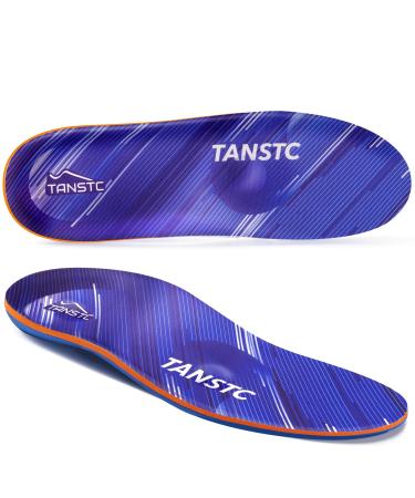 Insoles Men for Plantar Fasciitis Optimal UNDERFOOT Support Foot Pain Relief Inserts Orthotic Insoles Pronation Corrective Insoles Work Boot Insoles for Standing All Day Blue XL Men's 10-10.5 / Women's 12-12.5