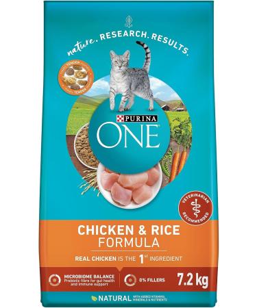 Purina ONE Smartblend Natural Dry Dog Food Chicken & Rice 14 kg & Purina ONE Dry Cat Food Chicken & Rice Formula - 7.2 kg Bag - Buy Online on GoSupps.com