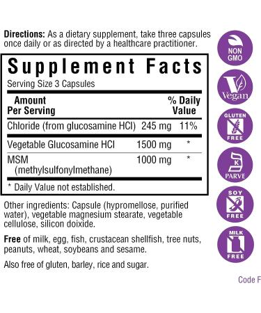 BlueBonnet Vegetarian Glucosamine Plus MSM Supplement - 60 Count (743715011137) - Buy Online on GoSupps.com
