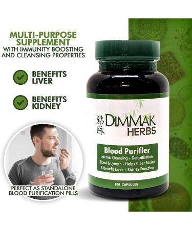Dimmak Herbs Blood Purifier for Internal Cleansing & Detox | Promotes Liver and Kidney Health | Lab Tested Herbal Supplement - Buy Online on GoSupps.com
