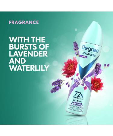 Degree Women's Dry Spray Antiperspirant Deodorant 3.8 oz 3-Pack - Lavender & Waterlily Scent - 72-Hour Protection - MotionSense Technology - Buy Online on GoSupps.com