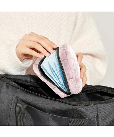 Pink Wall Background Menstrual Cup Pouch - Portable Period Bag for Women & Teen Girls - Multi-colored - Buy Online on GoSupps.com