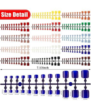 336 Pieces False Toenails - Short Square Press On Nail Tips | Solid Color Artificial Nails for Nail Art | Shop Now for International Shipping - Buy Online on GoSupps.com