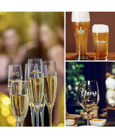 Bachelorette Party Favors 60PCS Temporary Tattoos - Metallic Gold & Silver Mr Mrs Design for Bridal Shower, Hen Party, Wedding - Bride and Groom Team Bride - Buy Online on GoSupps.com