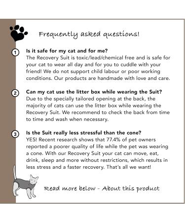Buy Suitical Recovery Suit for Cats - XS Black Camouflage | International Shipping Available - Buy Online on GoSupps.com