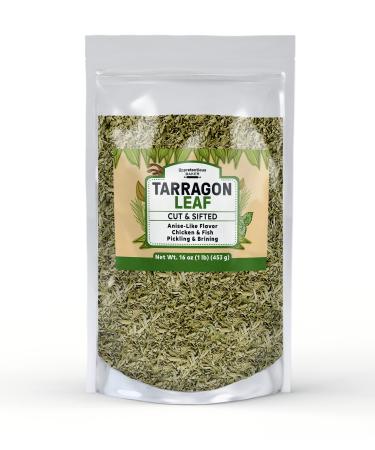 Tarragon Leaf By Unpretentious Baker, 1 lb, Cut & Sifted, Salads & Soups, Pickling & Brining 1 Pound - Buy Online on GoSupps.com
