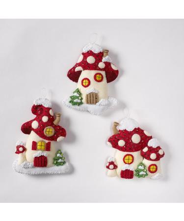 Bucilla Gnomes Felt Applique Christmas Ornaments - Set of 6 | Festive Holiday Decor - Buy Online on GoSupps.com