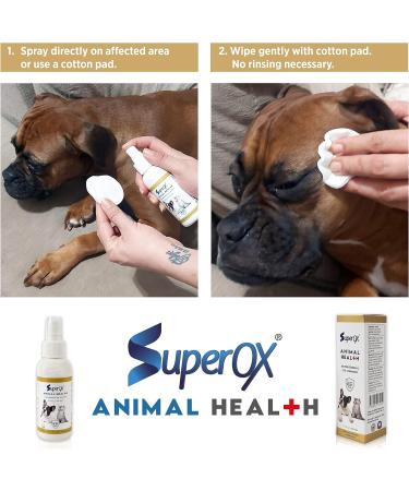 Superox Animal Eye Wash & Tear Stain Remover | Fast Relief from Irritations & Allergies Symptoms | Safe for All Animals | 100 ml (3.38 oz) - Buy Online on GoSupps.com