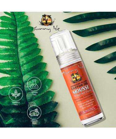 Sunny Isle Jamaican Black Castor Oil Mousse Wrap Set Twist 7oz + Extra Dark Castor Oil 2oz Bundle | Strong Hold, Luxurious Shine, Hair Growth, Frizz Control - Buy Online on GoSupps.com