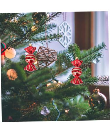 Zerodeko 16 Pcs Candy Pendant Red Shatterproof Christmas Ornaments Toy Plastic Hanging Pendant Mint Child - Buy Online on GoSupps.com