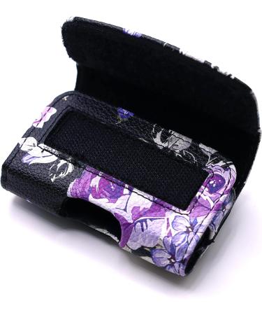 Painted Design Holster for Tandem t Slim X2 Insulin Pump - Horizontal Black Catharanthus - Buy Online on GoSupps.com