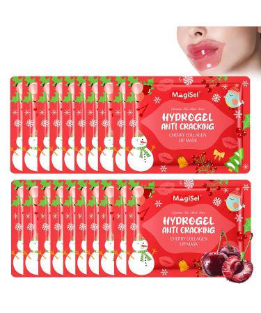 Cerise Masque de collag ne No l Masque Levre No l Soins pour les L vres Nourrit et hydrate Am liore la s cheresse et la rugosit Apaise les l vres gerc es Nuit Jour
