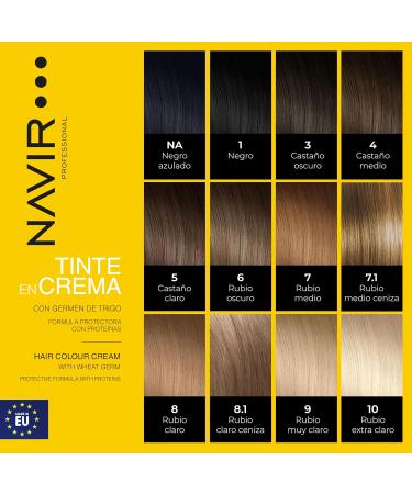 NAVIR Profesional Hair dye for women cream with wheat germ and argan oil 30 dark brown 60 ml - Buy Online on GoSupps.com