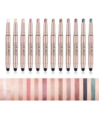 MCAORI Double End Glitter Matte Eyeshadow Stick Pencil Eyeshadow Makeup Waterproof Bicolor ShimmersCosmetics Beauty Makeup Tool - Buy Online on GoSupps.com