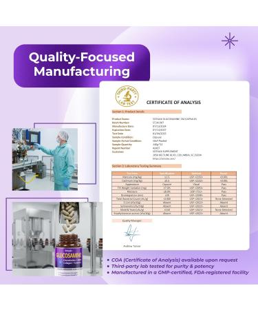 Sotalix Glucosamine 650mg All-in-1 Joint Support with Chondroitin MSM Collagen Turmeric Vitamin D3 & Hyaluronic Acid 150 Capsules Shellfish-Free - Buy Online on GoSupps.com