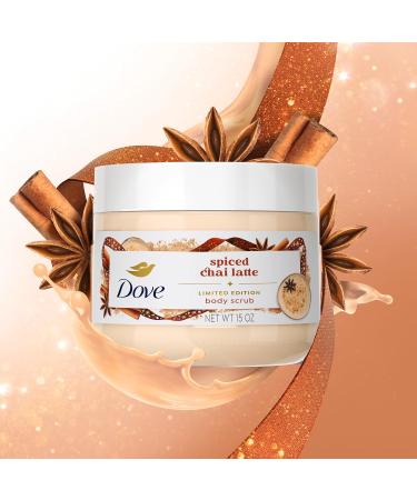 Dove Limited Edition Holiday Treats Body Scrub Spicy Chia Latte for Deep Nourishment 15 oz - Buy Online on GoSupps.com