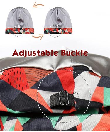 Silk Satin Adjustable Red Cap for Curly Hair - Sleep in Style and Protect Your Curls - Buy Online on GoSupps.com
