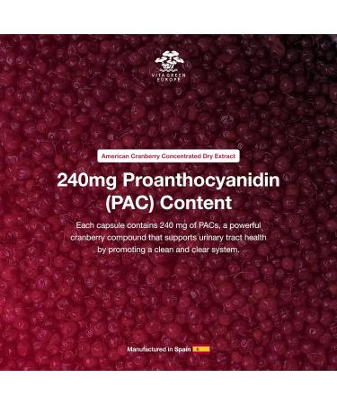 Cysticlean Cranberry PAC Supplement 240 mg PAC Sugar-Free Urinary Tract Infection Support Most Effective Cranberry Pills for Cystitis & Interstitial Cystitis Relief 240mg PAC (30 Count) - Buy Online on GoSupps.com
