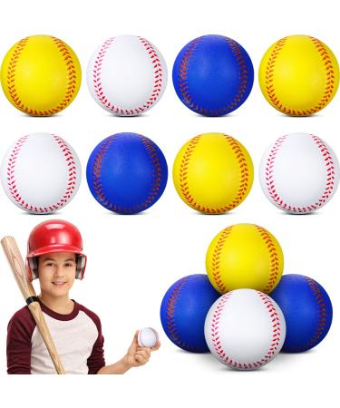 Foam Training Baseballs Foam Baseballs Soft Baseballs Practice Baseballs for Kids Teenager Players Training Balls 12 Pack (Blue White Yellow) - Buy Online on GoSupps.com