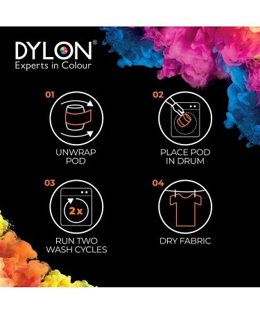 Dylon Machine Dye Pod - Intense Black Fabric Colour for Easy Laundry Use - Buy Online on GoSupps.com