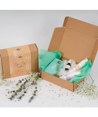 Skincare Kit with Anti-Wrinkle Cream for Women - Bye Bye Rughe Gift Box - Hyaluronic Acid Face Serum/Anti-Wrinkle Cream/Immediate Face Lifting Cream/Jade Roller - AMADERM Box - Buy Online on GoSupps.com