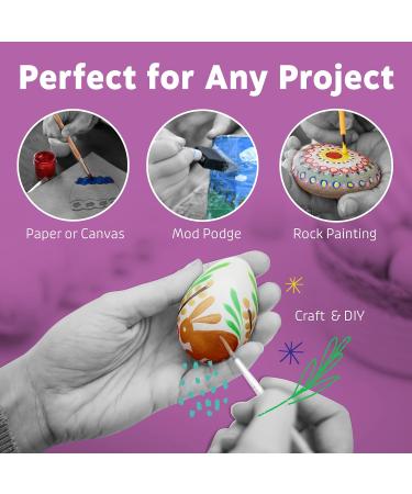 Artlicious Paint Brushes - 25 Pack Acrylic and Detail Brushes for Kids - Ideal for Watercolor, Oil, Craft, Face & Rock Painting - Buy Online on GoSupps.com