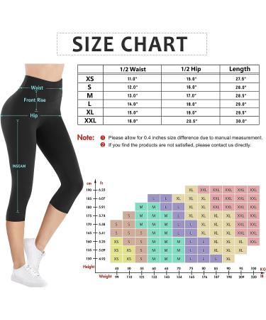 IUGA High Waisted Yoga Leggings with Inner Pocket - Women's Workout Pants (Large, Black) - Buy Online on GoSupps.com