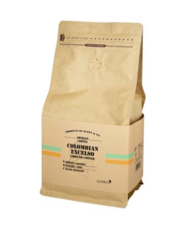Colombian Excelso Ground Coffee. 100% Arabica Medium Roast Ground Coffee Single Origin. 500g Colombian Excelso 500g Ground 500.00 g (Pack of 1)