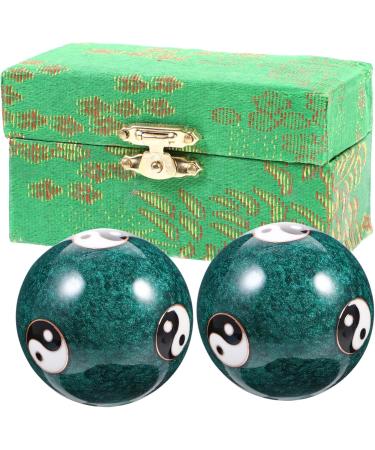 Healvian 10 Stk Metal Handballs - Health Massage Stress Balls for Hand Training & Relaxation - International Shipping Available - Buy Online on GoSupps.com