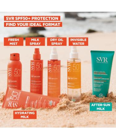 SVR Sun Secure Invisible Hydrating Spray SPF50+ Ultra Light - 200ml | New Formula for Ultimate Sun Protection - Shop Internationally - Buy Online on GoSupps.com